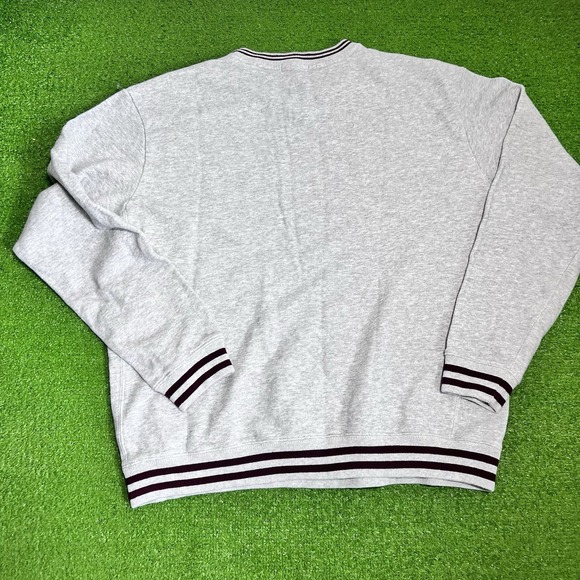 Vintage Texas A&M Sweatshirt XL Y2K Aggies Sweater 90s Pullover Striped Cotton - Picture 2 of 7